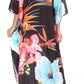 Sakkas Georgettina Flowy Rhinestone V Neck Long Caftan Dress/Cover Up