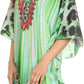 Sakkas Tallulah Wide Circle Blouse V Neck Top With Tassle Ties And Rhinestones