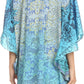 Sakkas Tallulah Wide Circle Blouse V Neck Top With Tassle Ties And Rhinestones