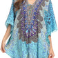 Sakkas Tallulah Wide Circle Blouse V Neck Top With Tassle Ties And Rhinestones