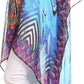 Sakkas Zeke Hi Low V-Neck Caftan Dress Printed Top Cover / Up