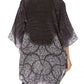 Sakkas Tallulah Wide Circle Blouse V Neck Top With Tassle Ties And Rhinestones