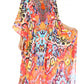 Sakkas Georgettina Flowy Rhinestone V Neck Long Caftan Dress/Cover Up