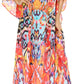 Sakkas Georgettina Flowy Rhinestone V Neck Long Caftan Dress/Cover Up
