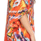 Sakkas Tallulah Wide Circle Blouse V Neck Top With Tassle Ties And Rhinestones