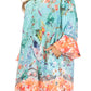 Sakkas Ximena Women's Floral Boho Cocktail Dress Tunic Cover-up V neck Summer