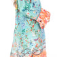 Sakkas Ximena Women's Floral Boho Cocktail Dress Tunic Cover-up V neck Summer