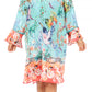Sakkas Ximena Women's Floral Boho Cocktail Dress Tunic Cover-up V neck Summer