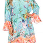 Sakkas Ximena Women's Floral Boho Cocktail Dress Tunic Cover-up V neck Summer