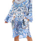 Sakkas Ximena Women's Floral Boho Cocktail Dress Tunic Cover-up V neck Summer