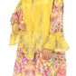 Sakkas Ximena Women's Floral Boho Cocktail Dress Tunic Cover-up V neck Summer