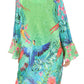 Sakkas Ximena Women's Floral Boho Cocktail Dress Tunic Cover-up V neck Summer
