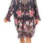 Sakkas Ximena Women's Floral Boho Cocktail Dress Tunic Cover-up V neck Summer
