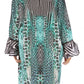 Sakkas Ximena Women's Floral Boho Cocktail Dress Tunic Cover-up V neck Summer