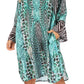 Sakkas Ximena Women's Floral Boho Cocktail Dress Tunic Cover-up V neck Summer