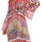 Sakkas Ximena Women's Floral Boho Cocktail Dress Tunic Cover-up V neck Summer
