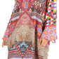 Sakkas Ximena Women's Floral Boho Cocktail Dress Tunic Cover-up V neck Summer