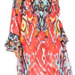 Sakkas Ximena Women's Floral Boho Cocktail Dress Tunic Cover-up V neck Summer