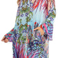 Sakkas Ximena Women's Floral Boho Cocktail Dress Tunic Cover-up V neck Summer