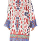 Sakkas Ximena Women's Floral Boho Cocktail Dress Tunic Cover-up V neck Summer