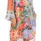 Sakkas Ximena Women's Floral Boho Cocktail Dress Tunic Cover-up V neck Summer