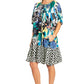 Sakkas Eliza Women's Cocktail Short Sleeve Floral Print Boho Dress Summer Casual