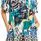Sakkas Eliza Women's Cocktail Short Sleeve Floral Print Boho Dress Summer Casual