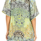 Sakkas Eliza Women's Cocktail Short Sleeve Floral Print Boho Dress Summer Casual