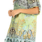 Sakkas Eliza Women's Cocktail Short Sleeve Floral Print Boho Dress Summer Casual
