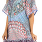 Sakkas Eliza Women's Cocktail Short Sleeve Floral Print Boho Dress Summer Casual