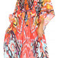 Sakkas Kristy Long Tall Lightweight Caftan Dress / Cover Up With V-Neck Jewels