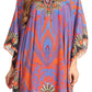 Sakkas Kristy Long Tall Lightweight Caftan Dress / Cover Up With V-Neck Jewels