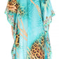 Sakkas Kristy Long Tall Lightweight Caftan Dress / Cover Up With V-Neck Jewels