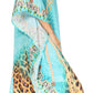 Sakkas Kristy Long Tall Lightweight Caftan Dress / Cover Up With V-Neck Jewels