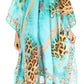 Sakkas Kristy Long Tall Lightweight Caftan Dress / Cover Up With V-Neck Jewels