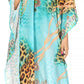 Sakkas Kristy Long Tall Lightweight Caftan Dress / Cover Up With V-Neck Jewels
