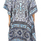 Sakkas Kristy Long Tall Lightweight Caftan Dress / Cover Up With V-Neck Jewels