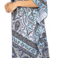 Sakkas Kristy Long Tall Lightweight Caftan Dress / Cover Up With V-Neck Jewels
