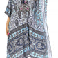 Sakkas Kristy Long Tall Lightweight Caftan Dress / Cover Up With V-Neck Jewels