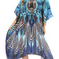 Sakkas Kristy Long Tall Lightweight Caftan Dress / Cover Up With V-Neck Jewels