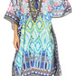 Sakkas Kristy Long Tall Lightweight Caftan Dress / Cover Up With V-Neck Jewels