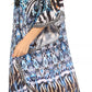 Sakkas Kristy Long Tall Lightweight Caftan Dress / Cover Up With V-Neck Jewels