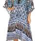 Sakkas Kristy Long Tall Lightweight Caftan Dress / Cover Up With V-Neck Jewels