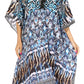 Sakkas Kristy Long Tall Lightweight Caftan Dress / Cover Up With V-Neck Jewels