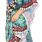 Sakkas Kristy Long Tall Lightweight Caftan Dress / Cover Up With V-Neck Jewels