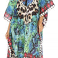 Sakkas Kristy Long Tall Lightweight Caftan Dress / Cover Up With V-Neck Jewels