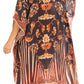 Sakkas Kristy Long Tall Lightweight Caftan Dress / Cover Up With V-Neck Jewels