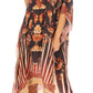 Sakkas Kristy Long Tall Lightweight Caftan Dress / Cover Up With V-Neck Jewels