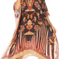 Sakkas Kristy Long Tall Lightweight Caftan Dress / Cover Up With V-Neck Jewels