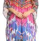 Sakkas Kristy Long Tall Lightweight Caftan Dress / Cover Up With V-Neck Jewels